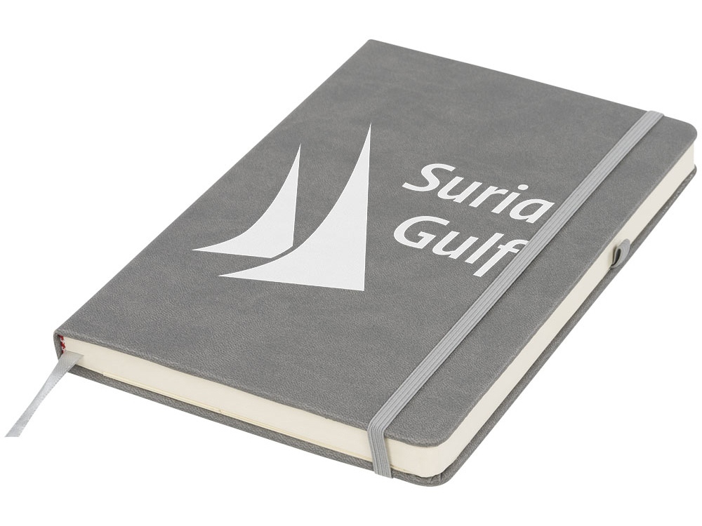 Блокнот Rivista среднего размера, серый-5