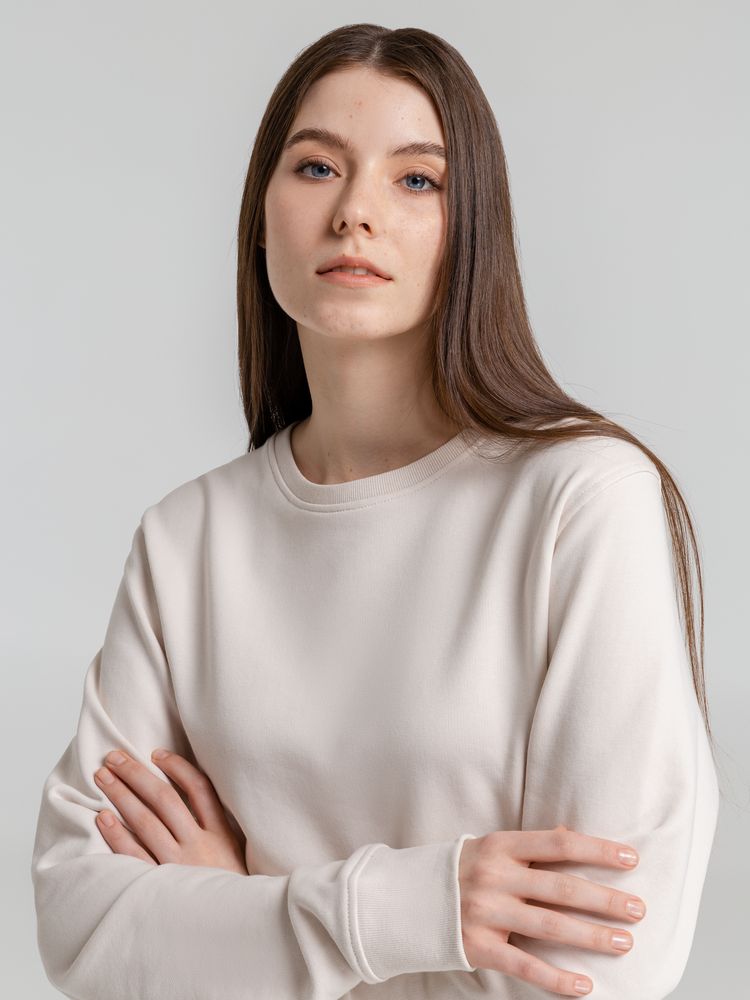 Свитшот унисекс BNC Inspire (Organic), молочно-белый-11