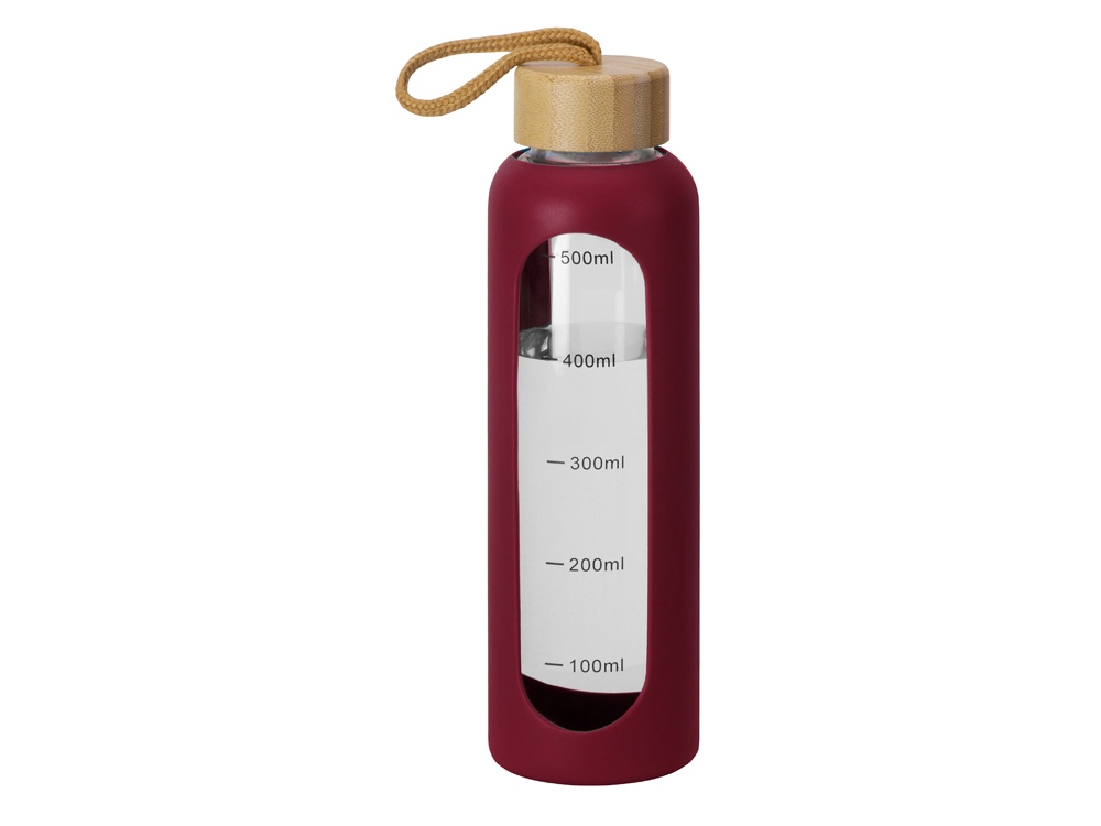 Бутылка из боросиликатного стекла Hangy, 550 мл, бургунди-1