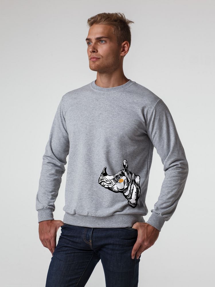 Толстовка NosoRock, серый меланж-0