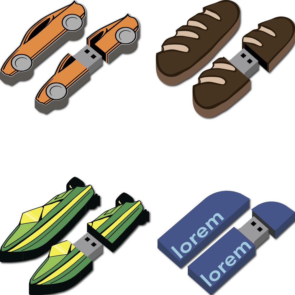 Флешка Gummi на заказ, 64 Гб-1