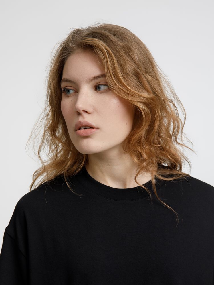 Футболка оверсайз унисекс Lavinia, черная-2