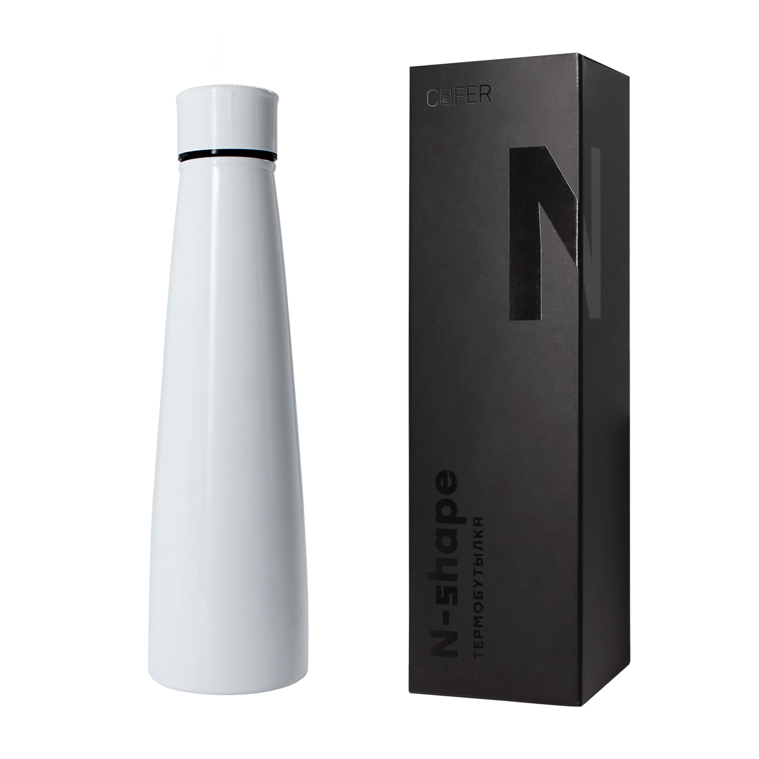 Термобутылка для напитков N-shape (белый)-6