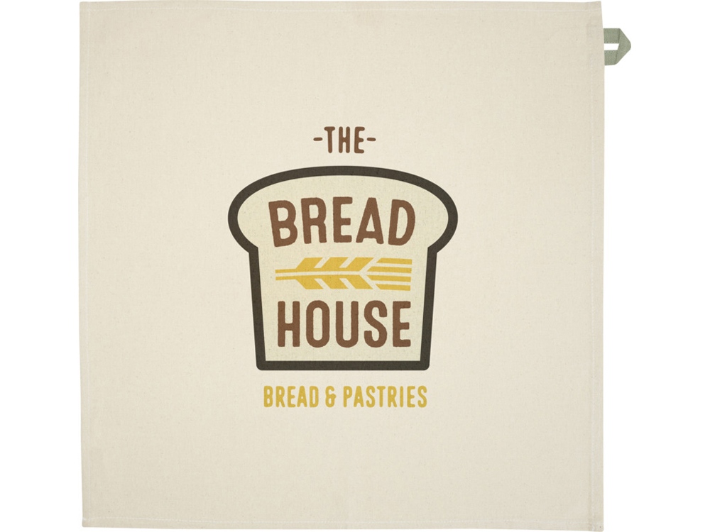 Alora кухонное полотенце из переработанного хлопка плотностью 200 г/м² - Зеленый яркий-2