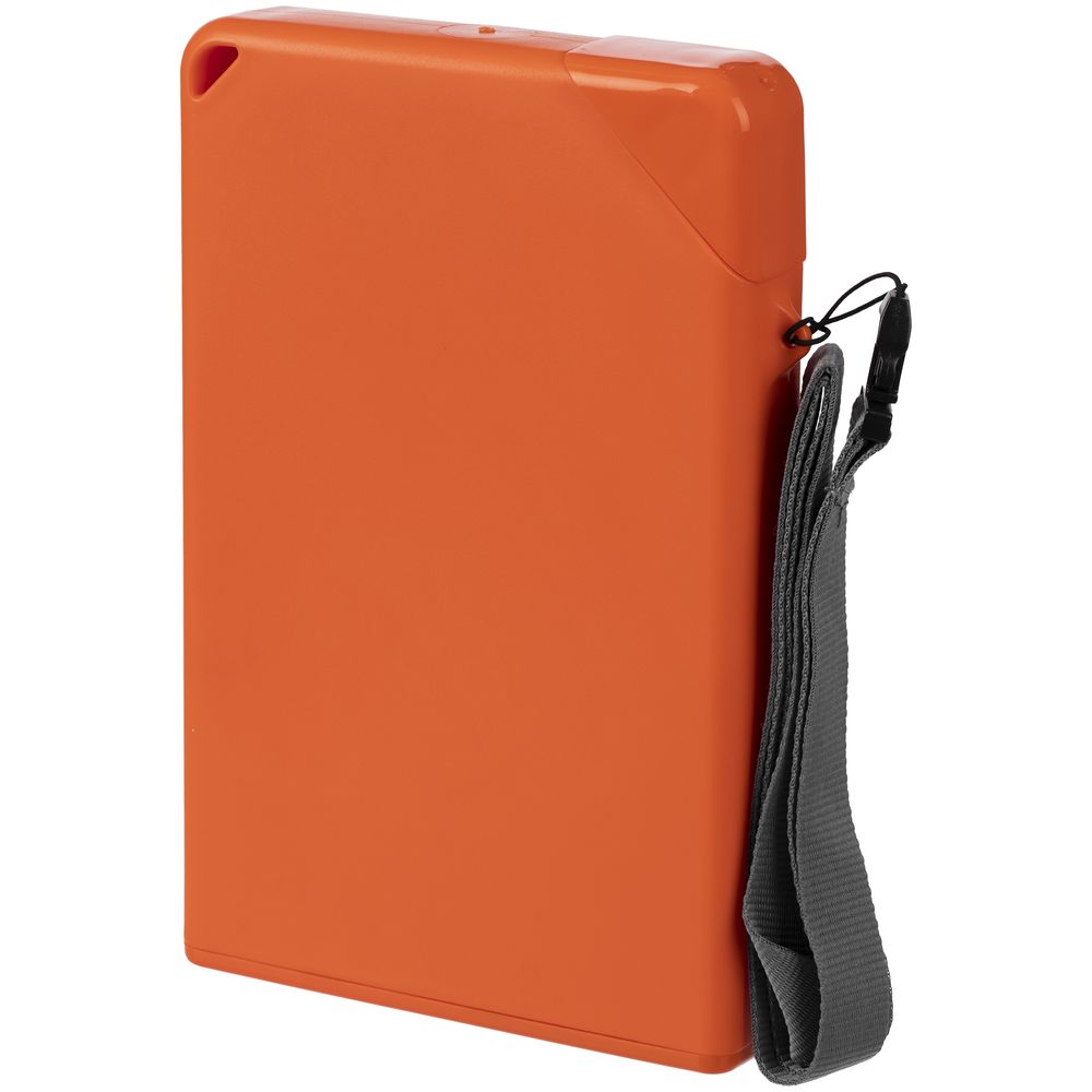 Плоская бутылка для воды Flacon, оранжевая-1