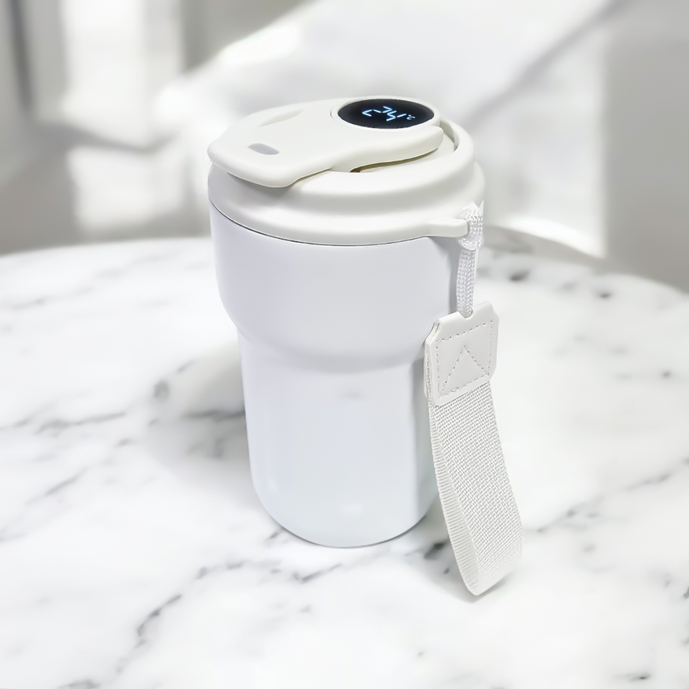 Термокружка Clive с дисплеем, Белый-3