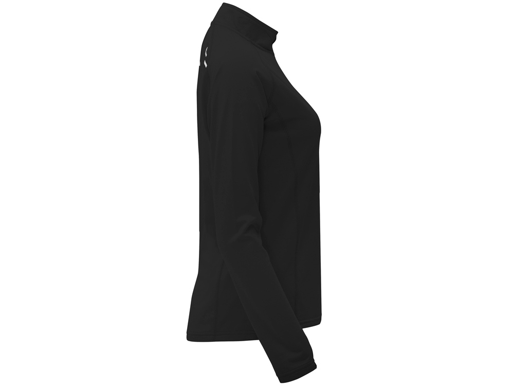 Толстовка с воротом на молнии женская Melbourne, черный-3