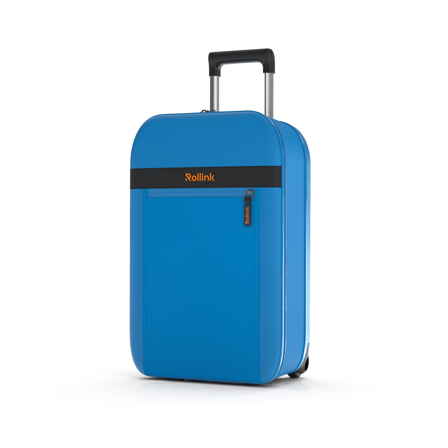 Чемодан складной Rollink Aura 55x40x20 см, 2 колеса, синий-2