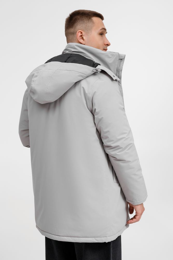 Куртка-парка унисекс Sfera, светло-серая-10