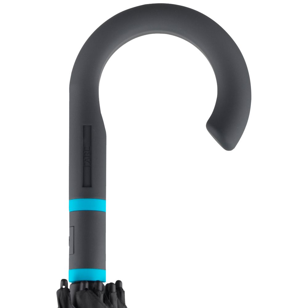 Зонт-трость с цветными спицами Color Style, бирюзовый-5