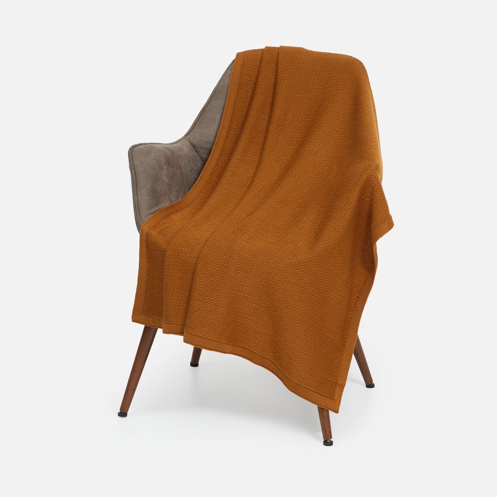 Плед Ornato, оранжевый (светлое золото)-1