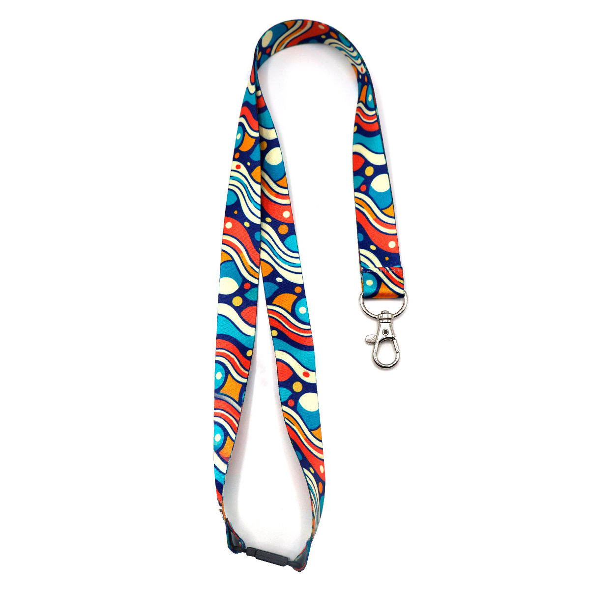 Ланъярд полноцветный Флип с карабином и замком безопасности, Мультиколор.-0