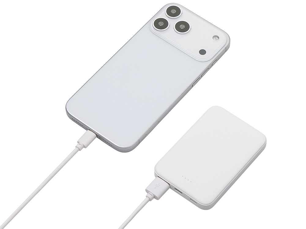 Внешний аккумулятор Simp, 5000 мАч, белый-5