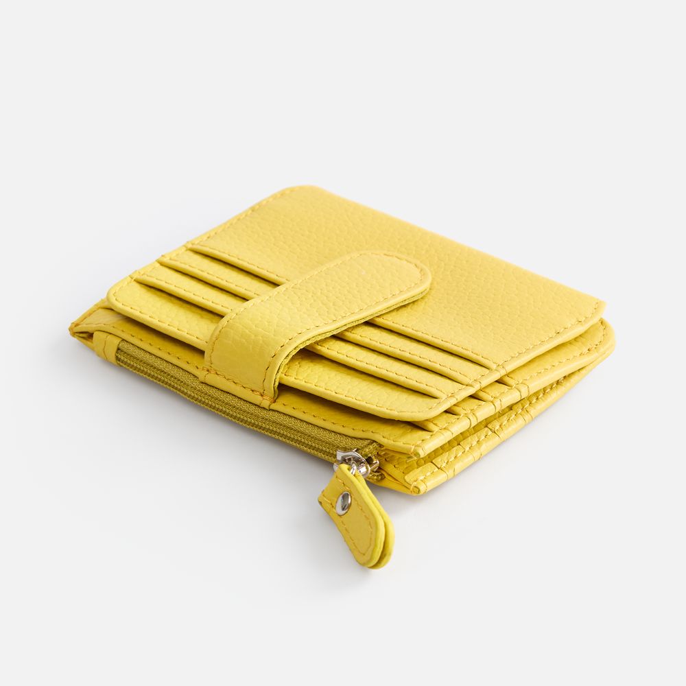 Картхолдер на молнии Unison, желтый-0