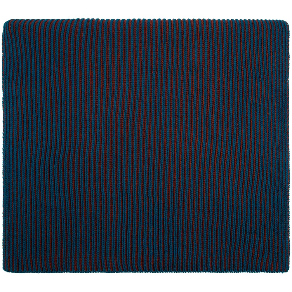 Шарф Nobilis, бирюзовый с терракотовым-0