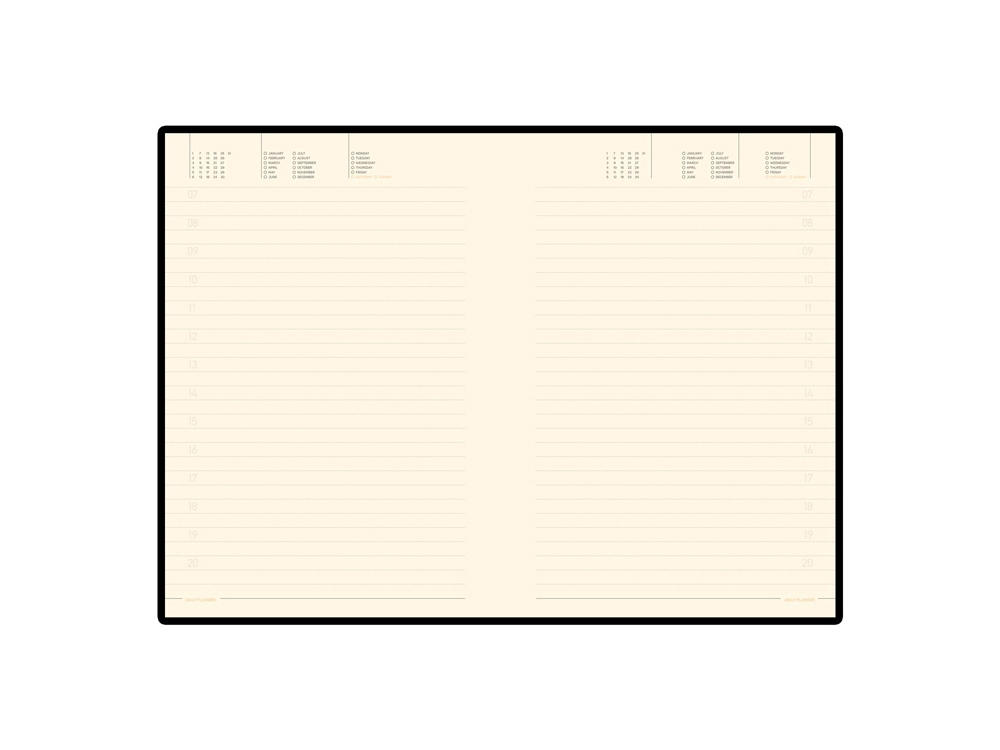 Ежедневник А5 недатированный Megapolis Velvet Flex, оранжевый-13