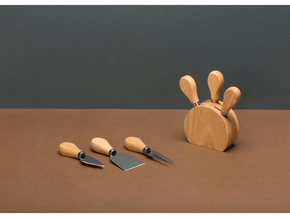 Набор из ножей для сыра на подставке-4