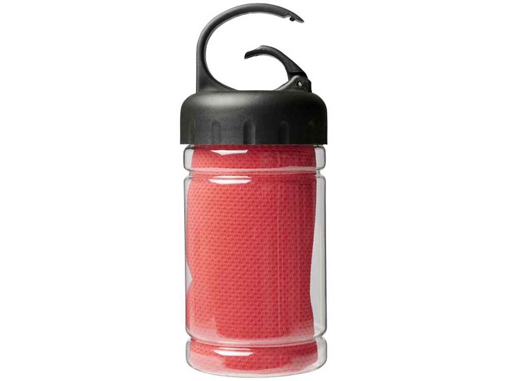 Охлаждающее полотенце Remy в ПЭТ-контейнере, красный-1