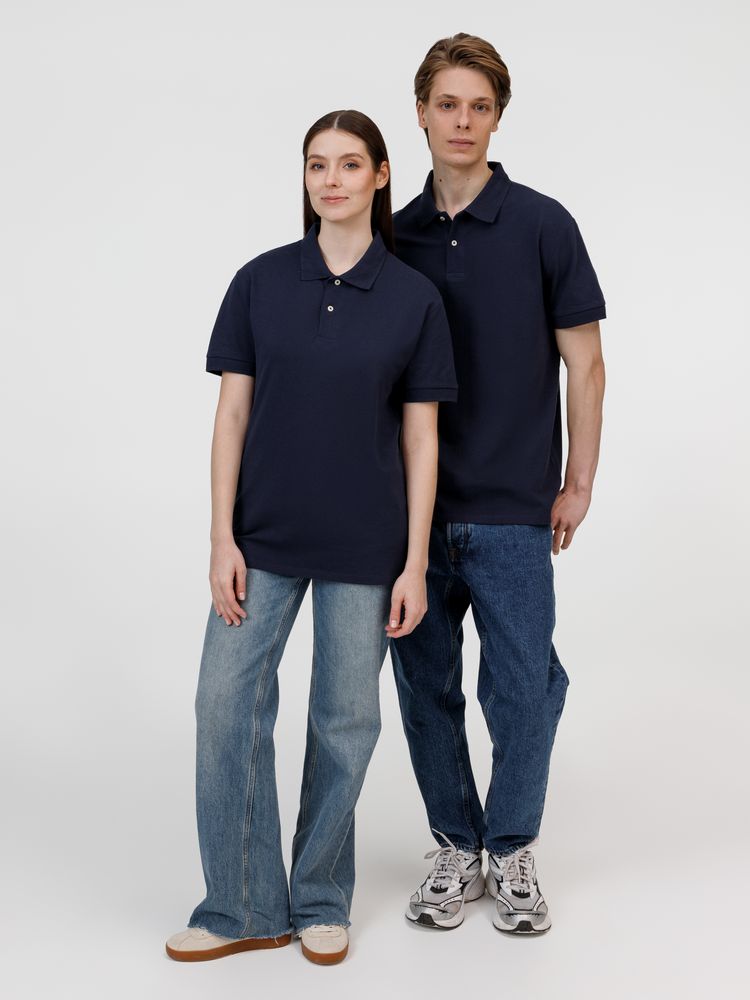 Рубашка поло унисекс Pacific, кобальт (темно-синяя)-8