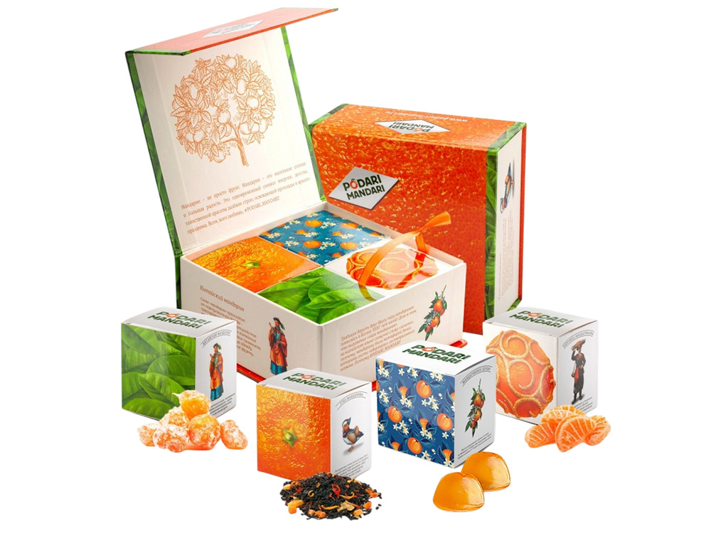 Подарочный набор с чаем и сладостями ПодариМандари-1