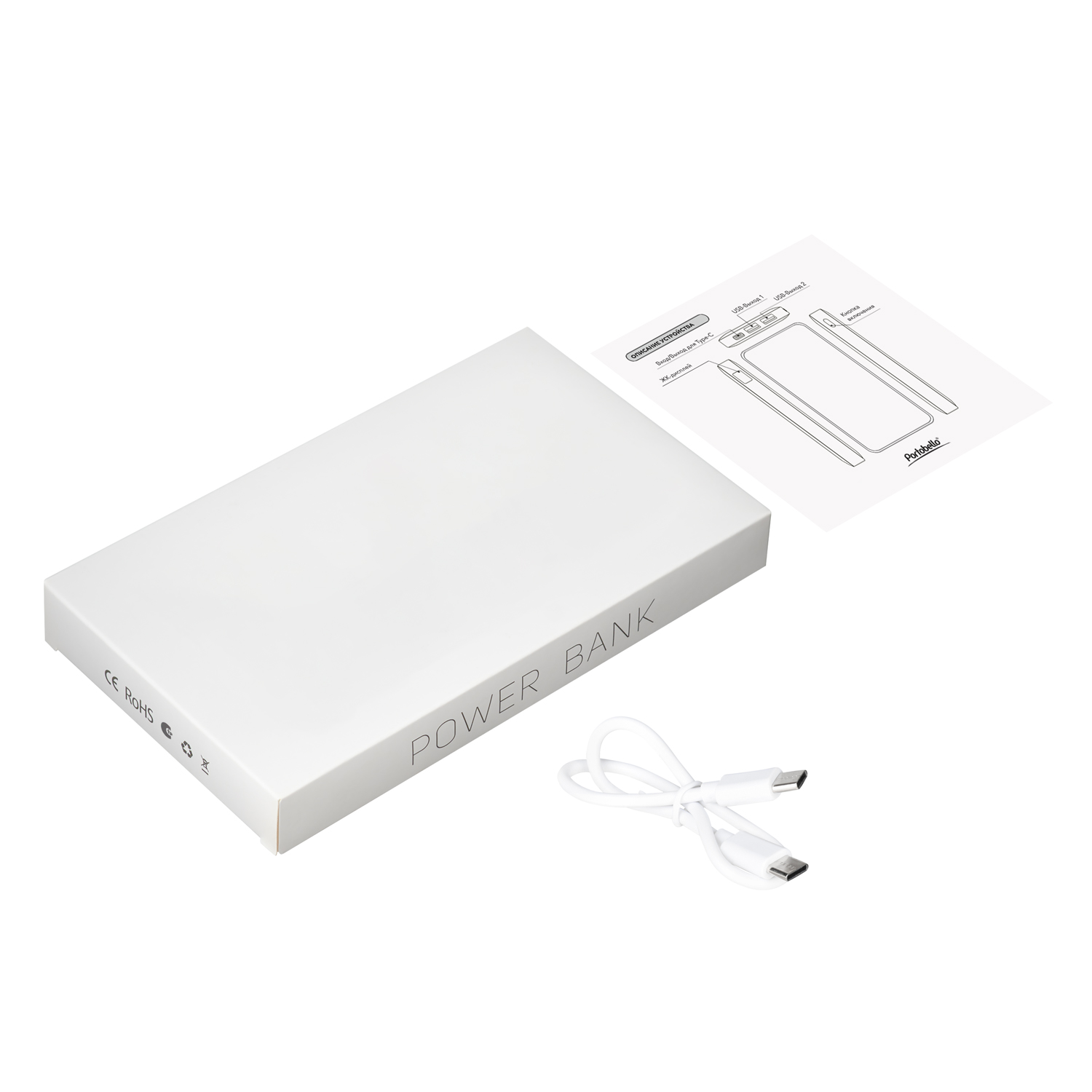 Внешний аккумулятор с подсветкой Ancor PD Plus 10000 mAh, белый-11