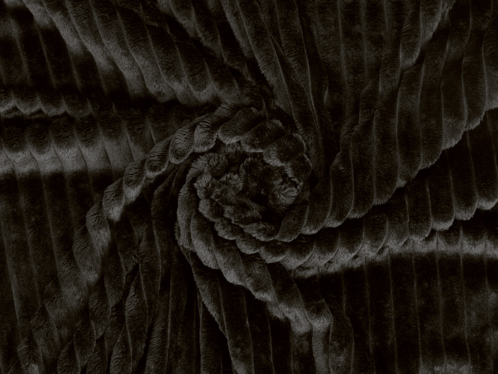 Плед Wave флисовый, черный-2