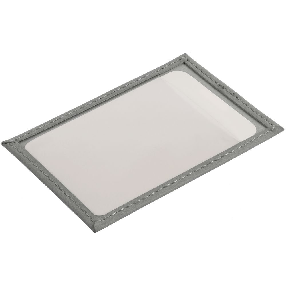 Чехол для пропуска Nubuk, светло-серый-2