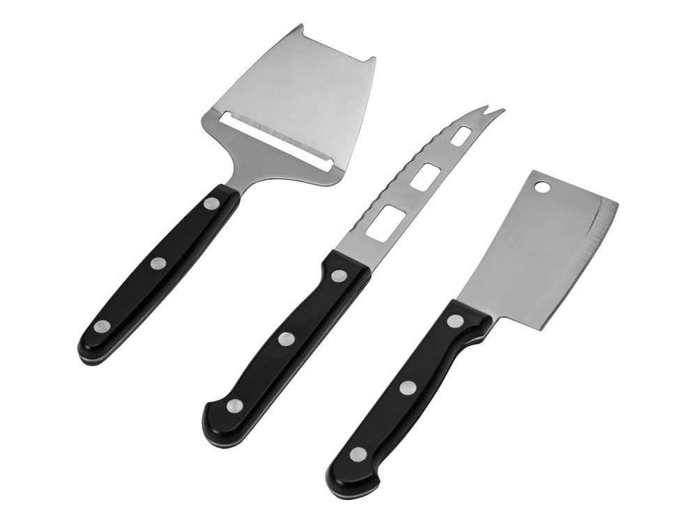 Набор для сыра с приборами Fabrizio, черный-4