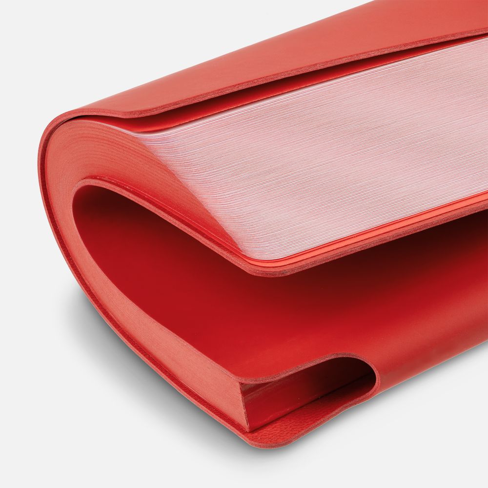 Ежедневник Flexpen Shall, недатированный, красный-3