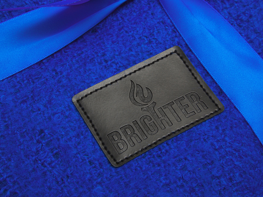 Плед акриловый Mohair, синий-2