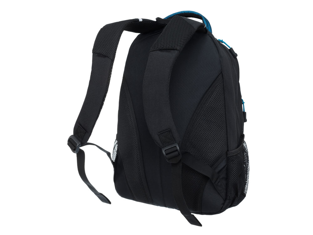 Рюкзак TORBER ROCKIT с отделением для ноутбука 15.6, чёрный/синий, нейлон, 32 х 14 х 50 см, 22л-1