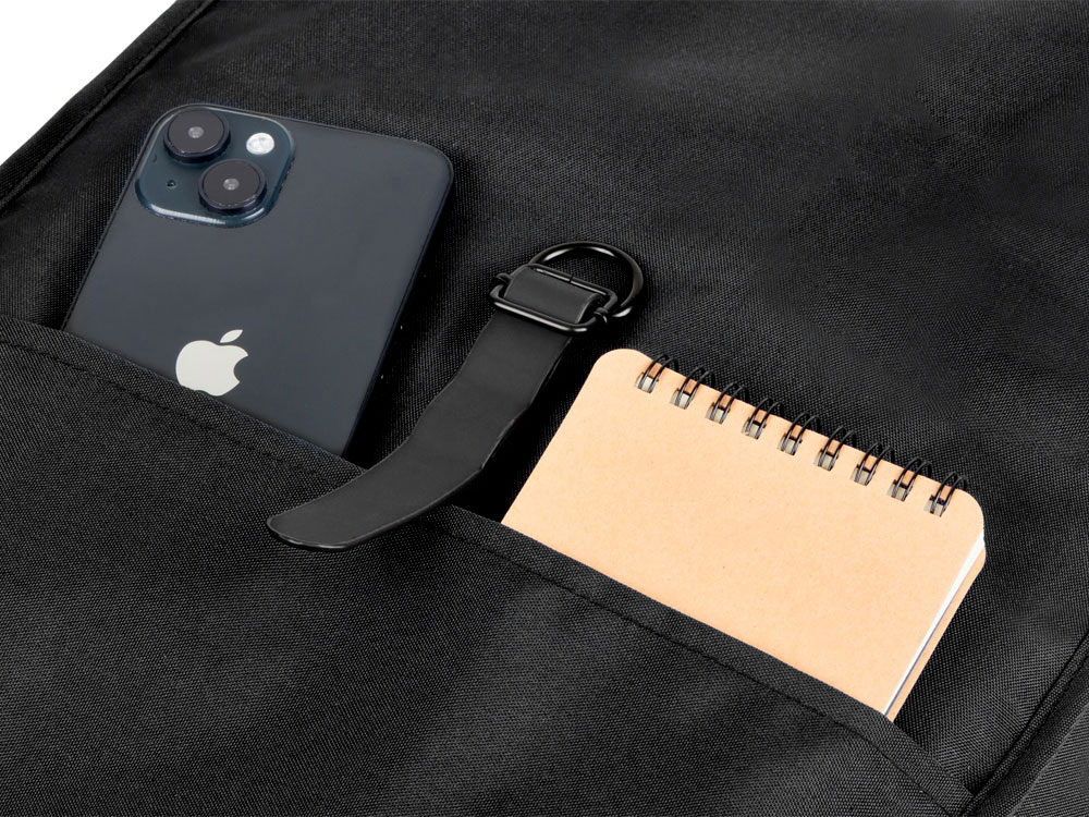 Рюкзак Rony из переработанного пластика, черный-11