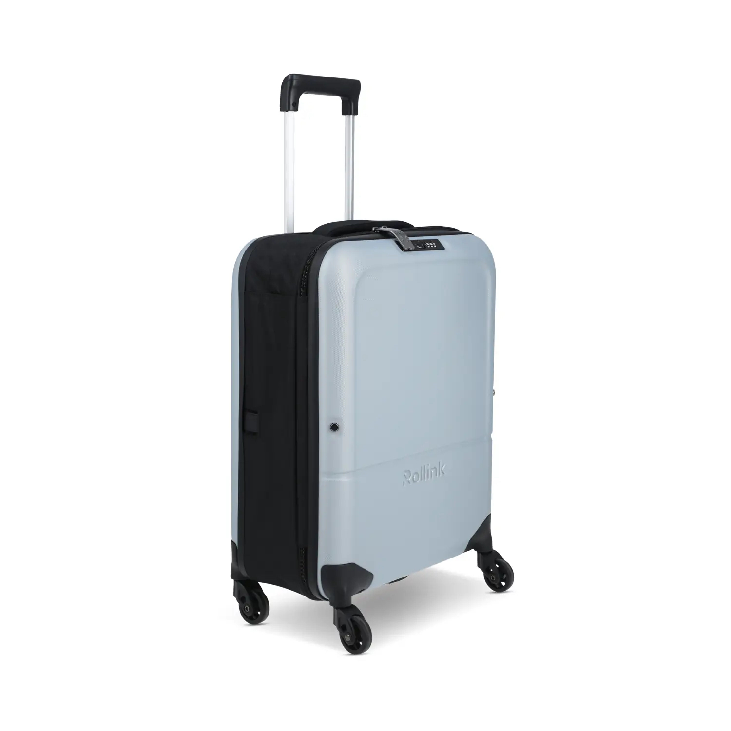 Чемодан складной Rollink FLEX LIGHT 55x40x20 см, 4 колеса, светло-серый-2