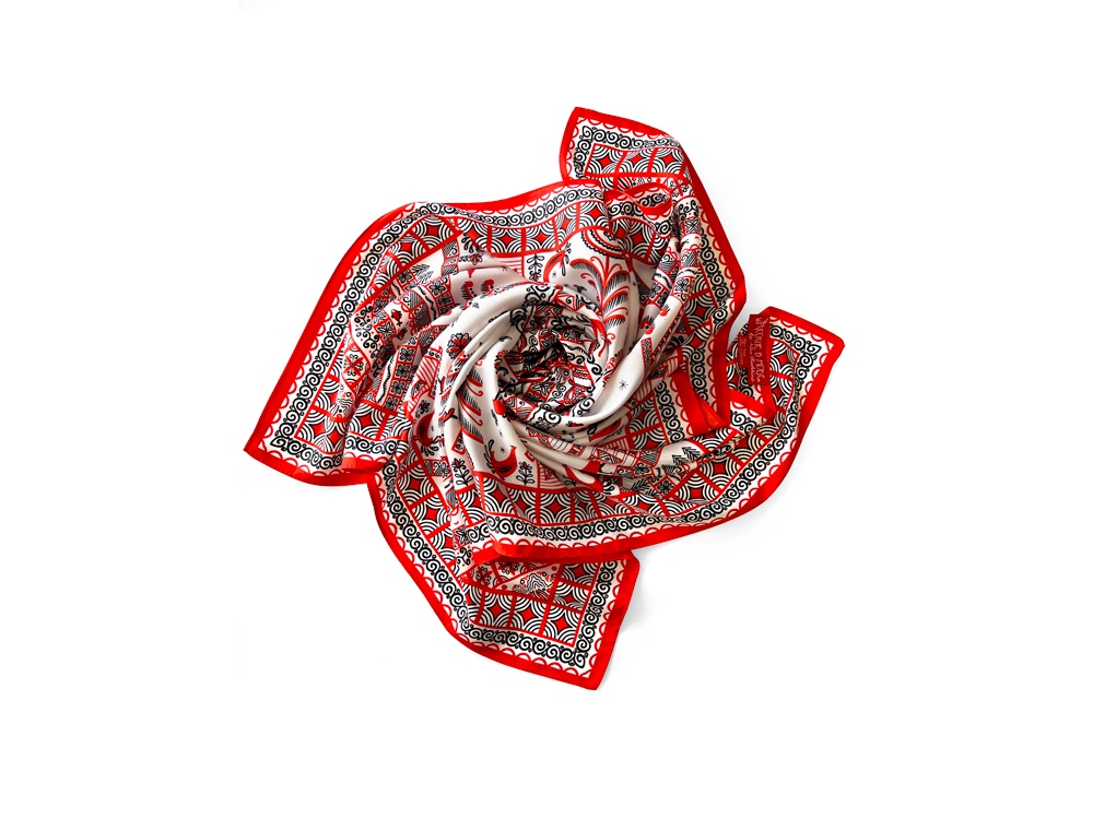 Платок Мезенская роспись-3