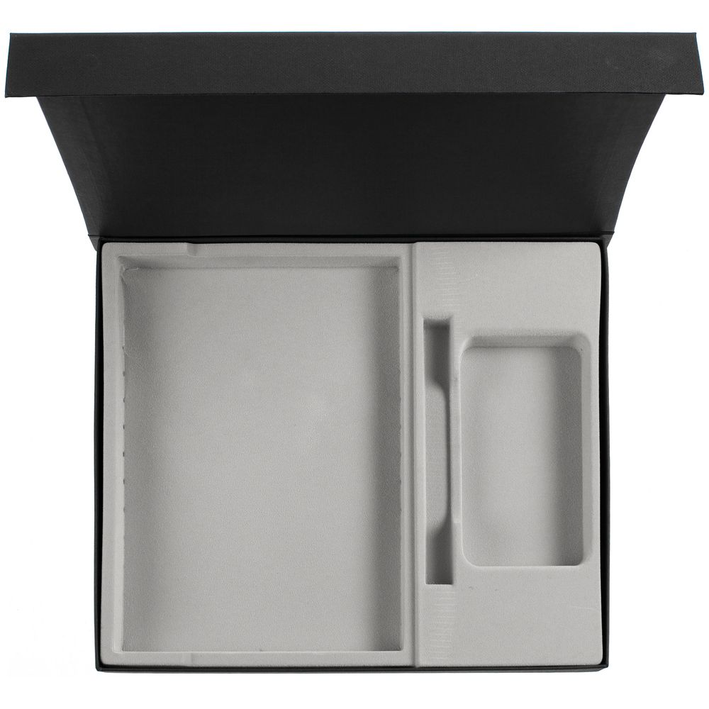 Коробка Daily под ежедневник, аккумулятор и ручку, черная-2