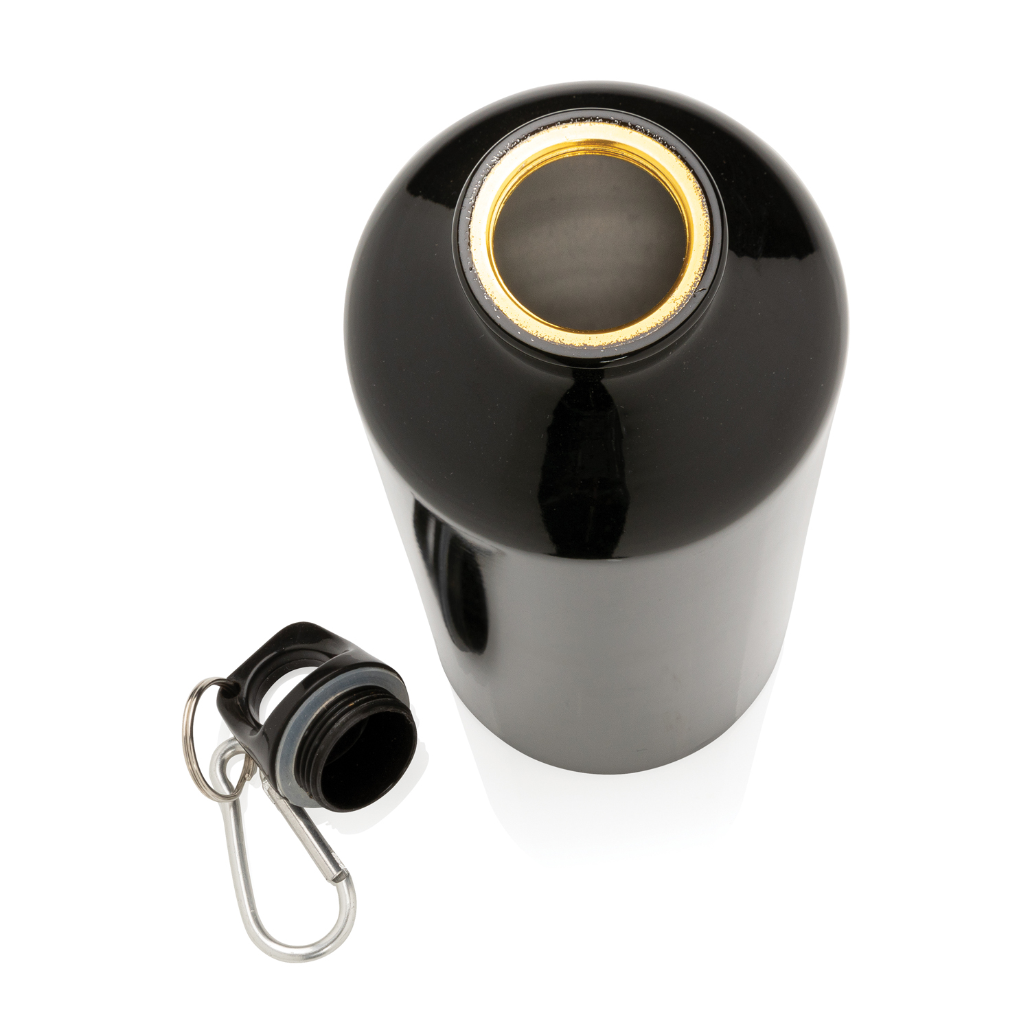 Алюминиевая бутылка для воды XL с карабином-7