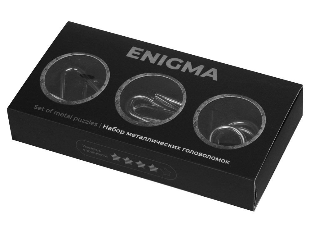 Набор из 3 металлических головоломок в мешочках Enigma-5