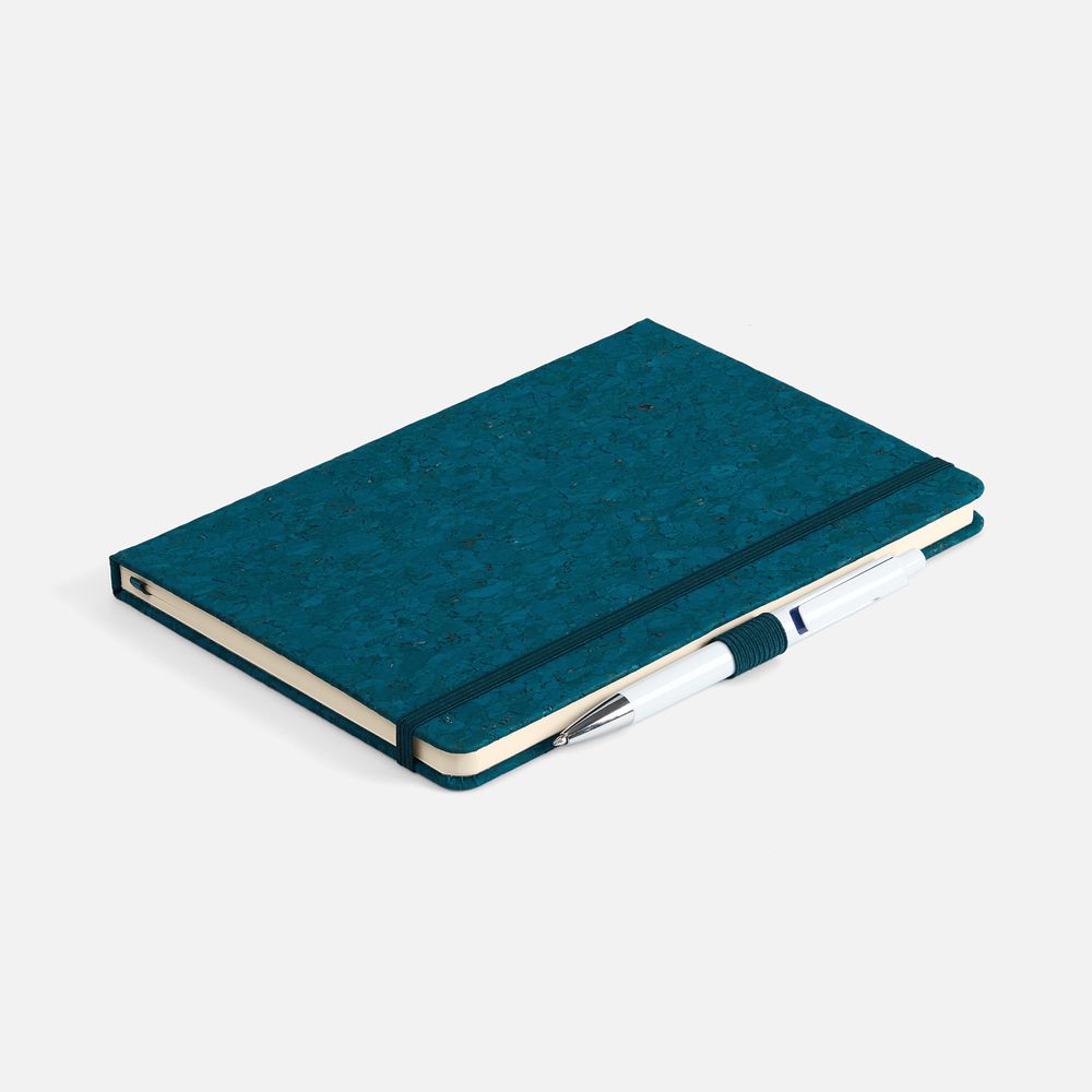 Блокнот Cork County, синий-3