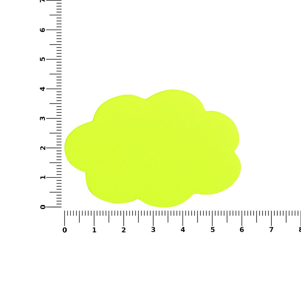 Наклейка тканевая Lunga Calum, L, желтый неон-1