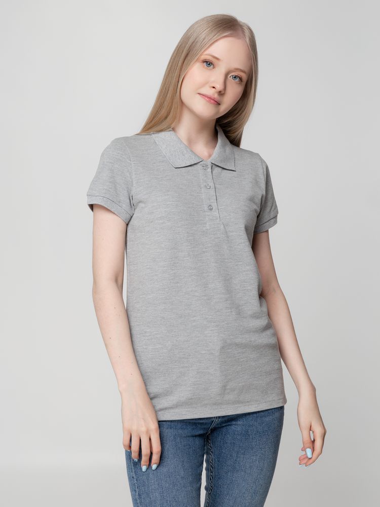 Рубашка поло женская Virma Lady, серый меланж-3