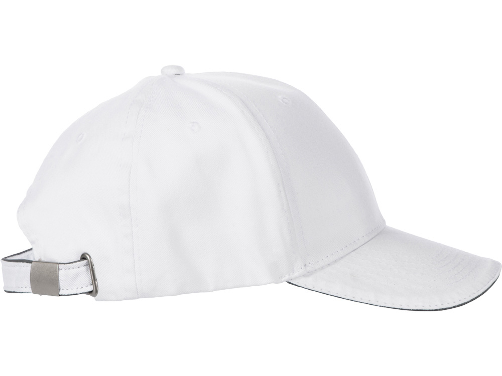 Кепка со светоотражающим кантом, белый-5