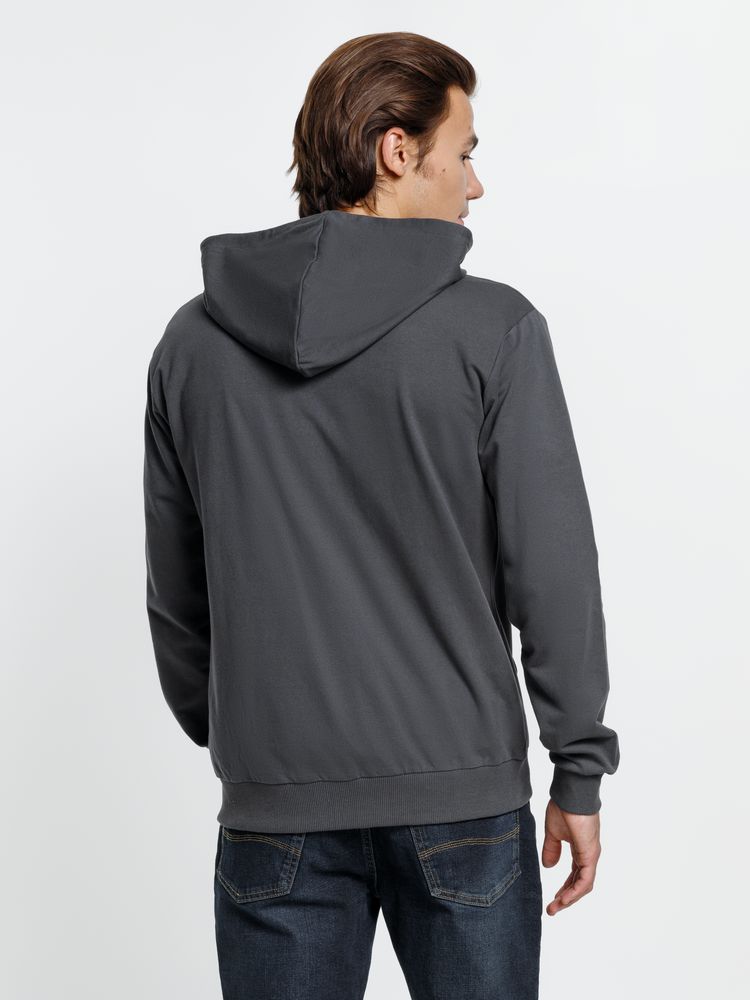Толстовка на молнии с капюшоном Siverga, темно-серая (графит)-5