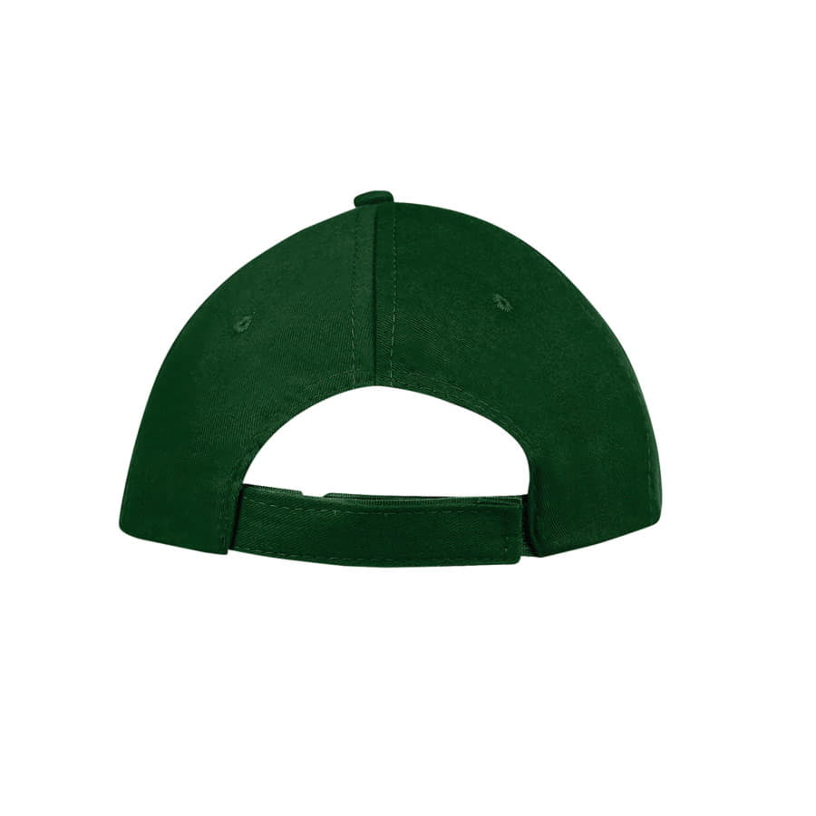 Бейсболка SUNNY, 5 клиньев, застежка на липучке, темно-зелёный-3