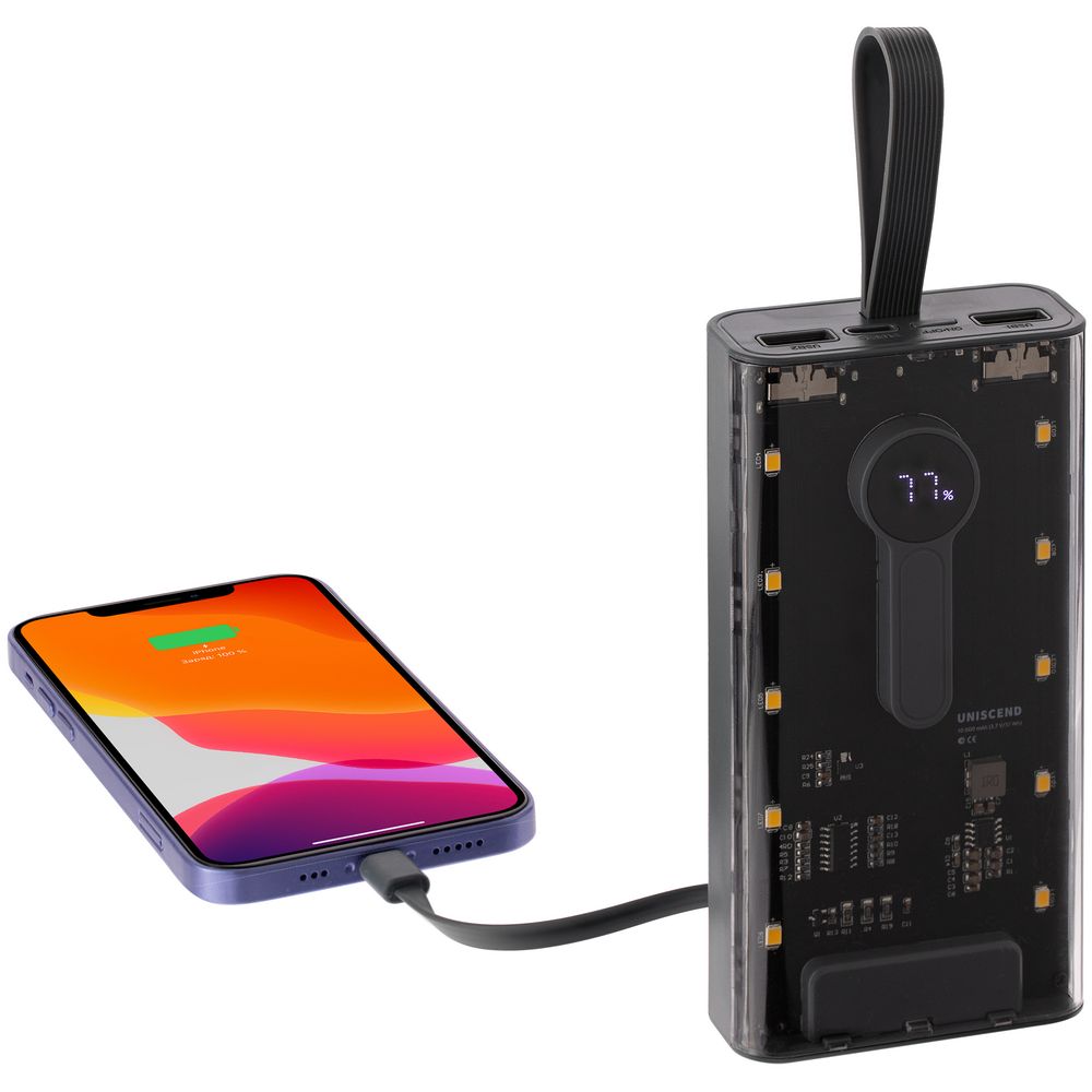 Аккумулятор Trellis Digital 10000 мАч, темно-серый-2