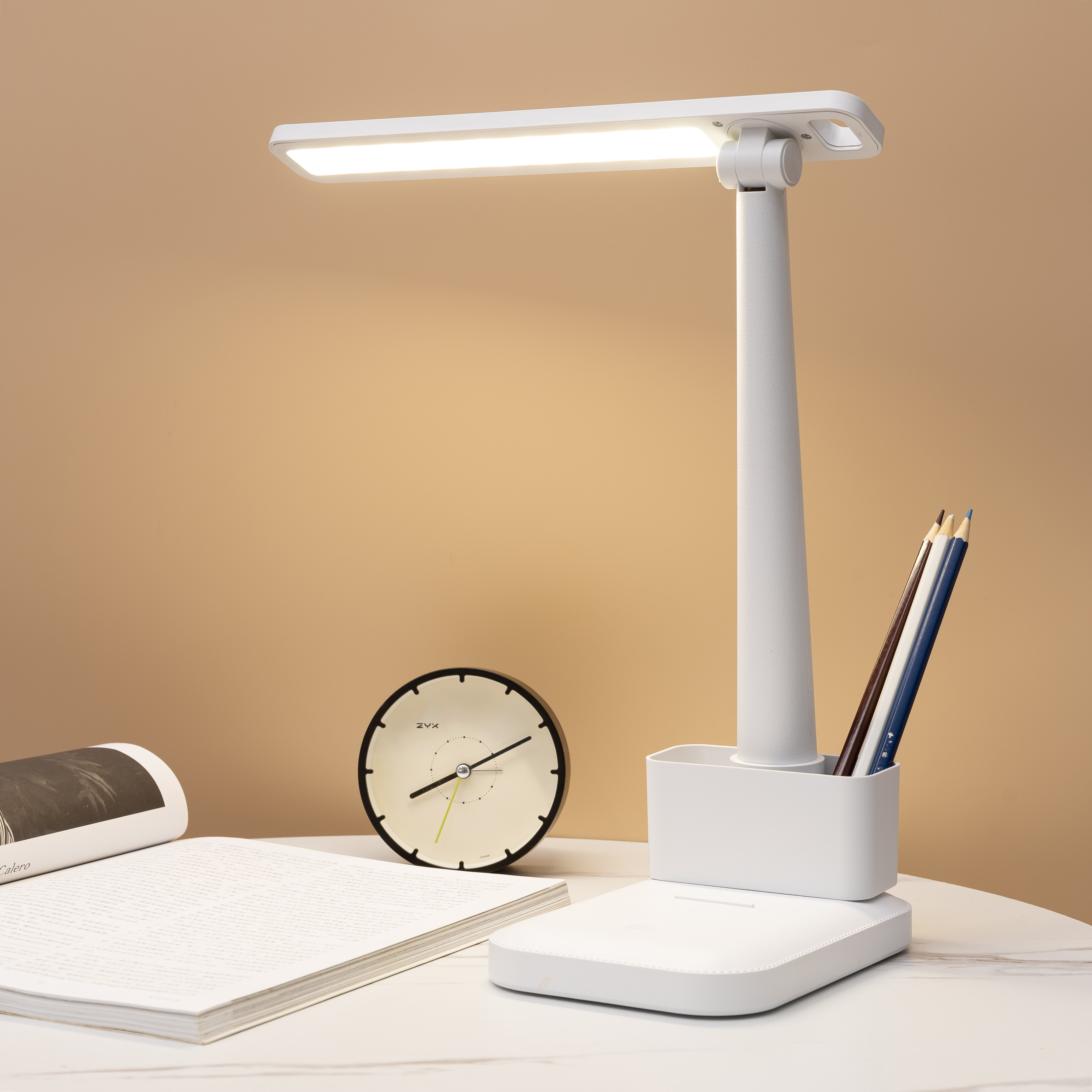 Настольная лампа c встроенной батареей Melissa, Белый-9