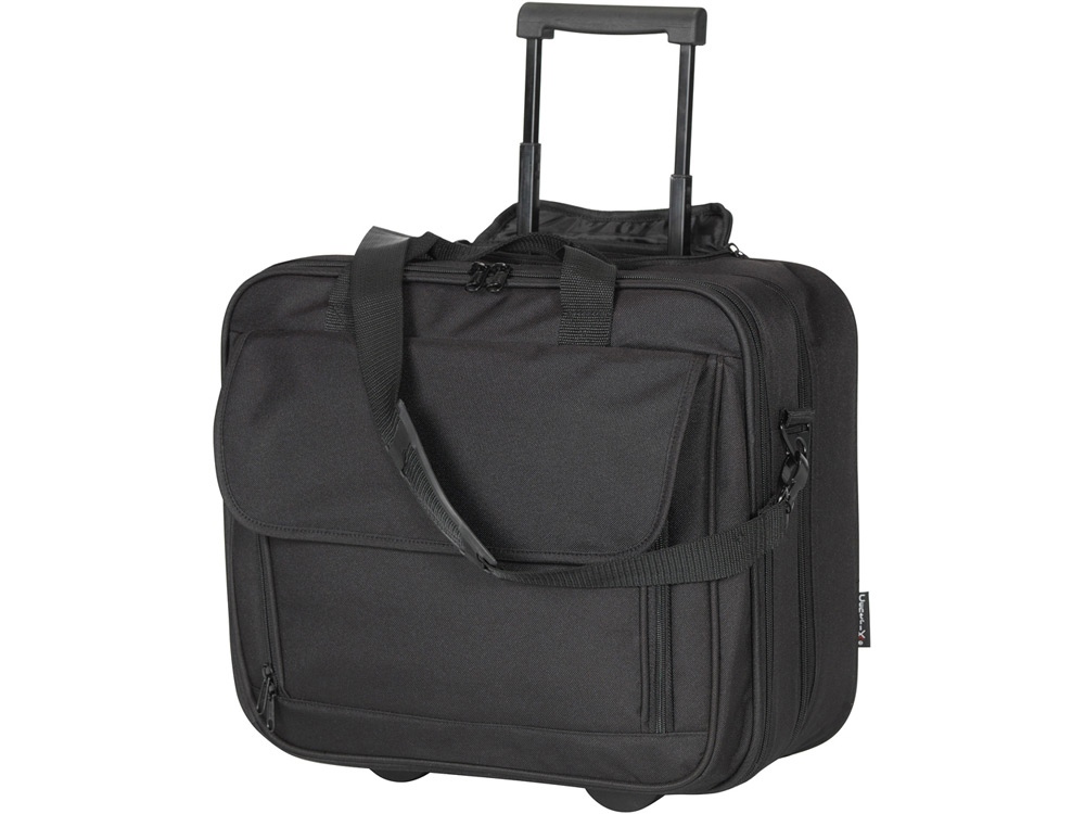 Сумка на колесиках с отделением для ноутбука, черный-0