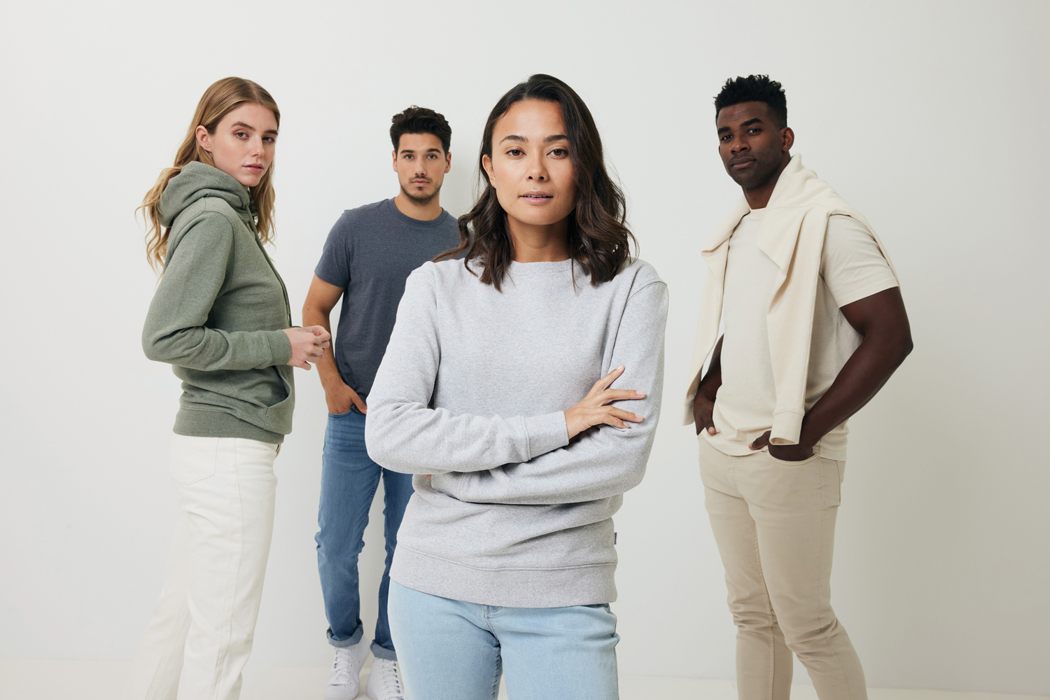 Худи Iqoniq Torres из переработанного неокрашенного хлопка, унисекс, 340 г/м²-21