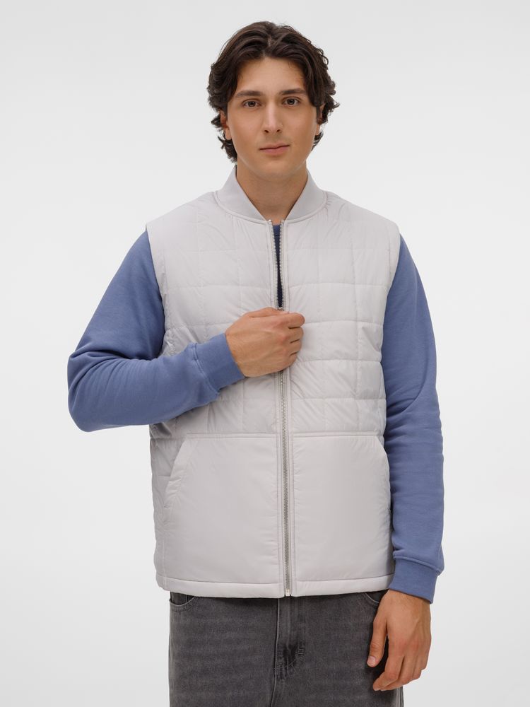 Жилет унисекс Warmbridge, светло-серый-4