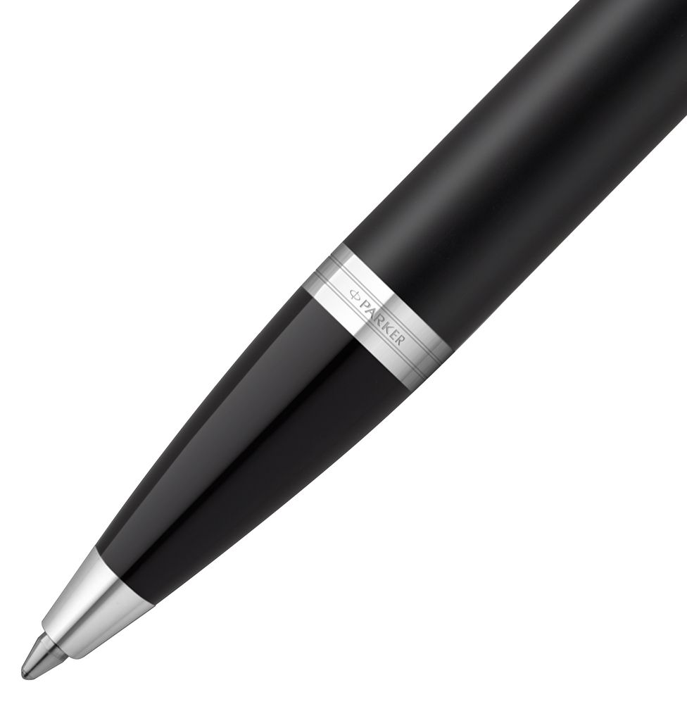 Ручка шариковая Parker IM Essential Muted Black CT, черная-2