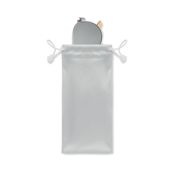 Очки солнцезащитные в чехле, серебряный-1